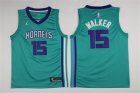 Hornets #15 Kemba Walker Teal Swingman Jersey