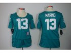 Nike Womens Miami Dolphins #13 Marino green Jerseys(breast Cancer Awareness)