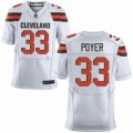 Mens Nike Cleveland Browns #33 Jordan Poyer Elite White NFL Jersey