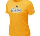 Women New England Patriots Yellow T-Shirt