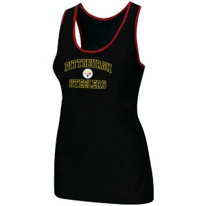 Nike Pittsburgh Steelers Heart & Soul Tri-Blend Racerback stretch Tank Top Black