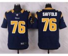 Nike NFL st. louis rams #76 saffold blue jerseys[Elite]