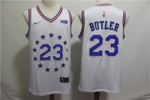 76ers #23 Jimmy Butler White 2018-19 Earned Edition Nike Swingman Jersey