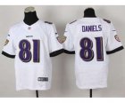 Nike jerseys baltimore ravens #81 daniels white[new Elite][daniels]