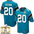 Youth Nike Panthers #20 Kurt Coleman Blue Alternate Super Bowl 50 Stitched Jersey