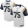 Mens Nike Los Angeles Rams #75 Deacon Jones Elite White NFL Jersey