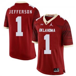 Oklahoma Sooners #1 Tony Jefferson Red 47 Game Winning Streak College Football Jersey