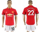 2017-18 Manchester United 22 MKHITARYAN Home Soccer Jersey