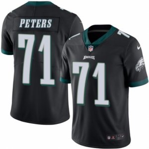 Mens Nike Philadelphia Eagles #71 Jason Peters Limited Black Rush NFL Jersey