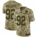 Mens Nike New York Jets #92 Leonard Williams Limited Camo 2018 Salute to Service NFL Jersey