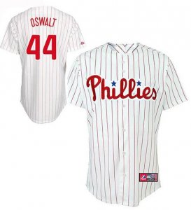 Philadelphia Phillies #44 Roy Oswalt white[red strip]