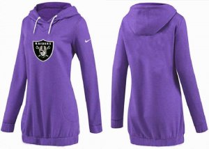 Women Oakland Raiders Logo Pullover Hoodie-029