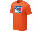 NHL New York Rangers Big & Tall Logo Orange T-Shirt