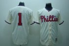 mlb philadelphia phillies #1 ashburn m&n cream