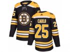 Men Adidas Boston Bruins #25 Brandon Carlo Black Home Authentic Stitched NHL Jersey