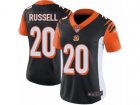 Women Nike Cincinnati Bengals #20 KeiVarae Russell Vapor Untouchable Limited Black Team Color NFL Jersey