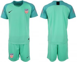 2018-19 USA Green Goalkeeper Soccer Jersey