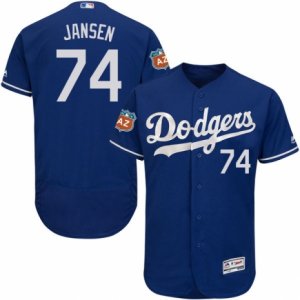 Men\'s Majestic Los Angeles Dodgers #74 Kenley Jansen Royal Blue Flexbase Authentic Collection MLB Jersey