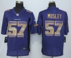 2015 New Nike Baltimore Ravens #57 Mosley Purple Strobe Jerseys(Limited)