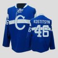 nhl montreal canadiens #46 kostitsyn blue