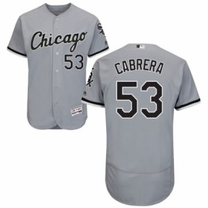 Men\'s Majestic Chicago White Sox #53 Melky Cabrera Grey Flexbase Authentic Collection MLB Jersey