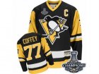 Mens CCM Pittsburgh Penguins #77 Paul Coffey Premier Black Throwback 2017 Stanley Cup Champions NHL Jersey