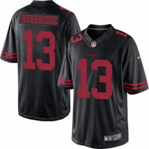 Mens Nike San Francisco 49ers #13 Aaron Burbridge Limited Black Alternate NFL Jersey