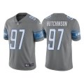 Nike Lions #97 Aidan Hutchinson Gray 2022 NFL Draft Vapor Untouchable Limited