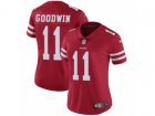 Women Nike San Francisco 49ers #11 Marquise Goodwin Vapor Untouchable Limited Red Team Color NFL Jersey