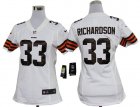 Nike WOMEN NFL Cleveland Browns #33 Trent Richardson White