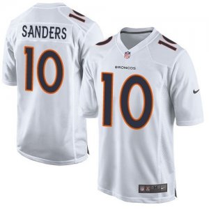 Nike Denver Broncos #10 Emmanuel Sanders White Men Stitched NFL Game Event Jersey