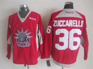 NHL New York Rangers #36 Mats Zuccarello red Jerseys