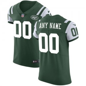 Mens Nike New York Jets Green Vapor Untouchable Custom Elite Jersey