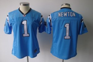 women nfl carolina panthers #1 newton blue