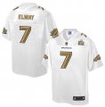 Nike Denver Broncos #7 John Elway White Men NFL Pro Line Super Bowl 50 Fashion Game Jersey