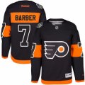 Youth Reebok Philadelphia Flyers #7 Bill Barber Authentic Black 2017 Stadium Series NHL Jersey