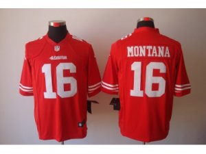 Nike NFL San Francisco 49ers #16 Joe Montana Red jerseys(Limited)