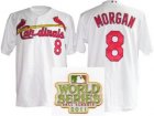 2011 world series mlb st.louis cardinals #8 Joe Morgan White