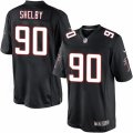 Mens Nike Atlanta Falcons #90 Derrick Shelby Limited Black Alternate NFL Jersey