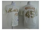 mlb jerseys new york mets #45 Wheeler cream(blue stripe)[number camo]