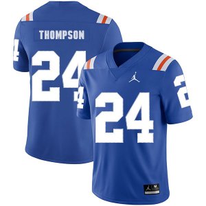 Florida Gators #24 Mark Thompson Blue Throwback College