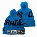 Chargers Team Logo Blue Pom Knit Hat YD