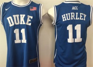 Duke Blue Devils #11 Bobby Hurley Blue College Basketball Jersey