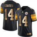 Nike Pittsburgh Steelers #14 Sammie Coates Black Mens Stitched NFL Limited Gold Rush Jersey