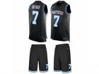 Mens Nike Carolina Panthers #7 Harrison Butker Limited Black Tank Top Suit NFL Jersey