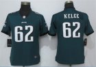 Nike Eagles #62 Jason Kelce Green Women Vapor Untouchable Player Limited Jersey