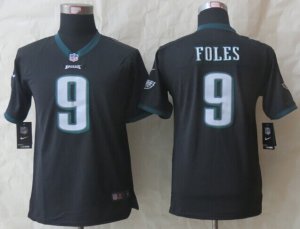 Youth New Nike Philadelphia Eagles #9 Foles black Jerseys