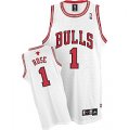 NBA Chicago Bulls #1 Derrick Rose swingman white