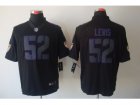 Nike NFL Baltimore Ravens #52 Ray Lewis black Jerseys(Impact Limited]