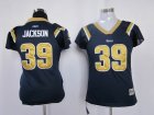 women nfl st. louis rams #39 jackson field flirt fashion dk.blue